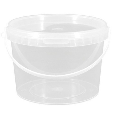 Ведро п/э с кр. 0,5 л (неокр) Инпласт (450 шт.) с ручкой