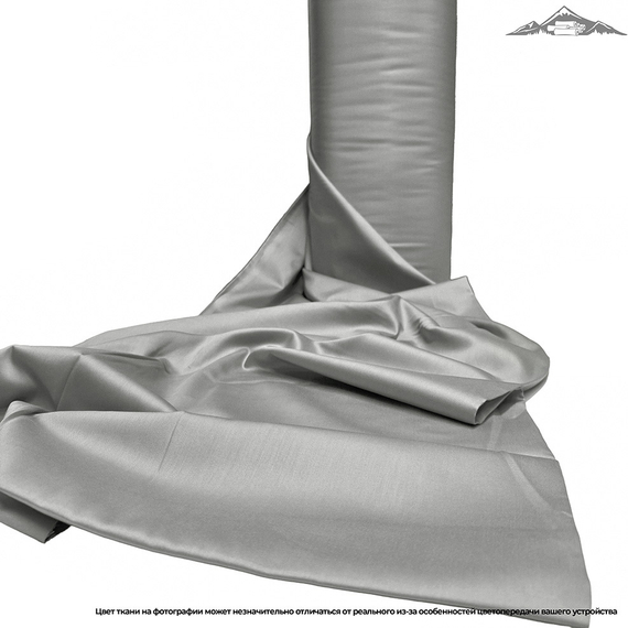 Сатин гладь. 40S "Светлый графит" | ш.220 см | 120 г/м² | хлопок-100%