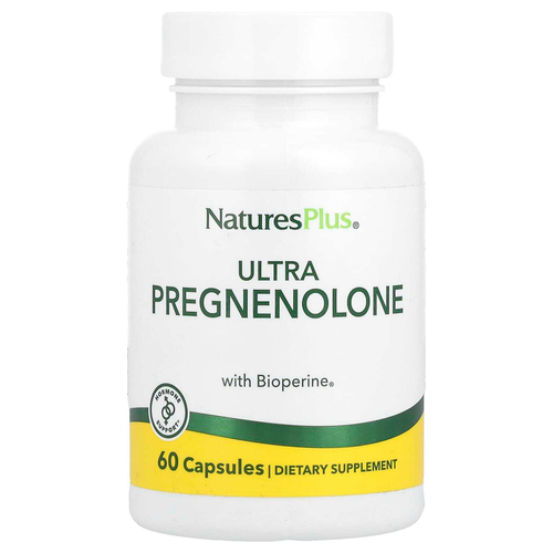 NaturesPlus, ультрапрегненолон с Bioperine®, 60 капсул