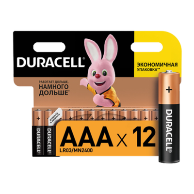 DURACELL Basic AAA BL12 батарейка щелочная