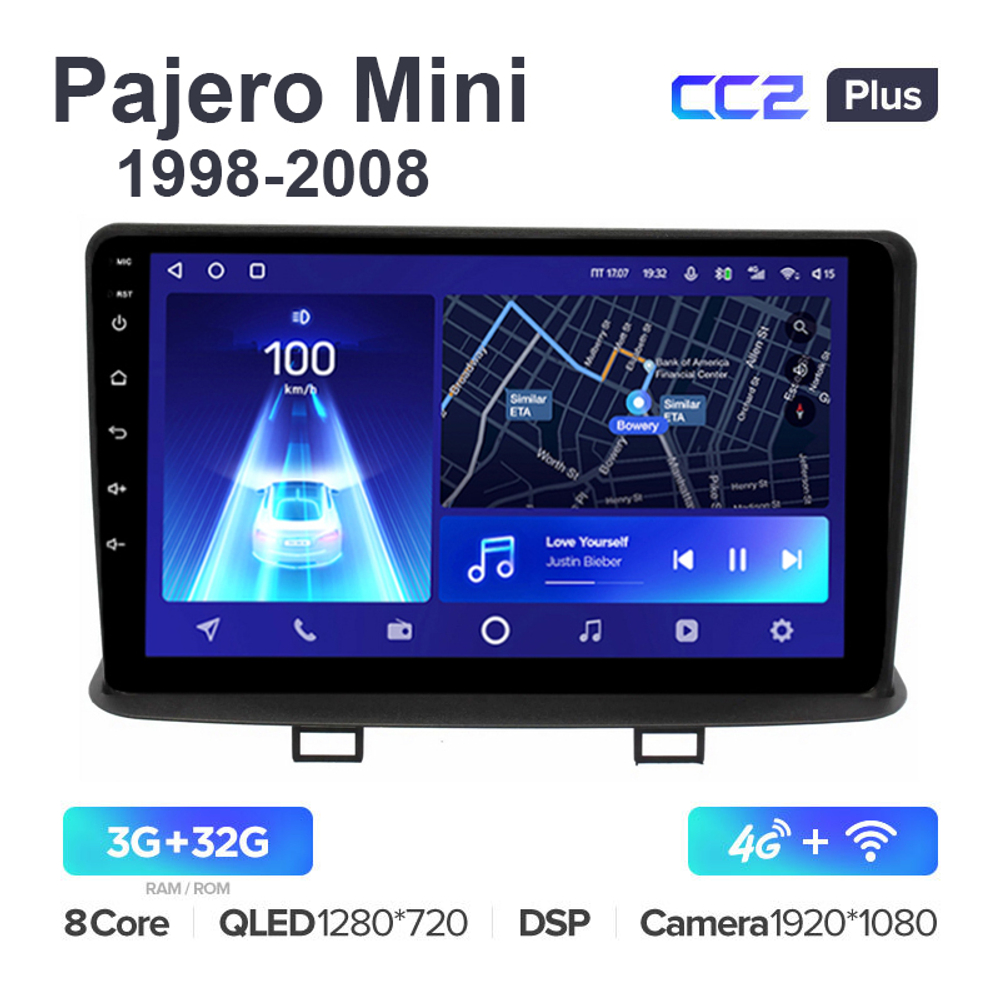 Teyes CC2 Plus 9"для Mitsubishi Pajero Mini 1998-2008