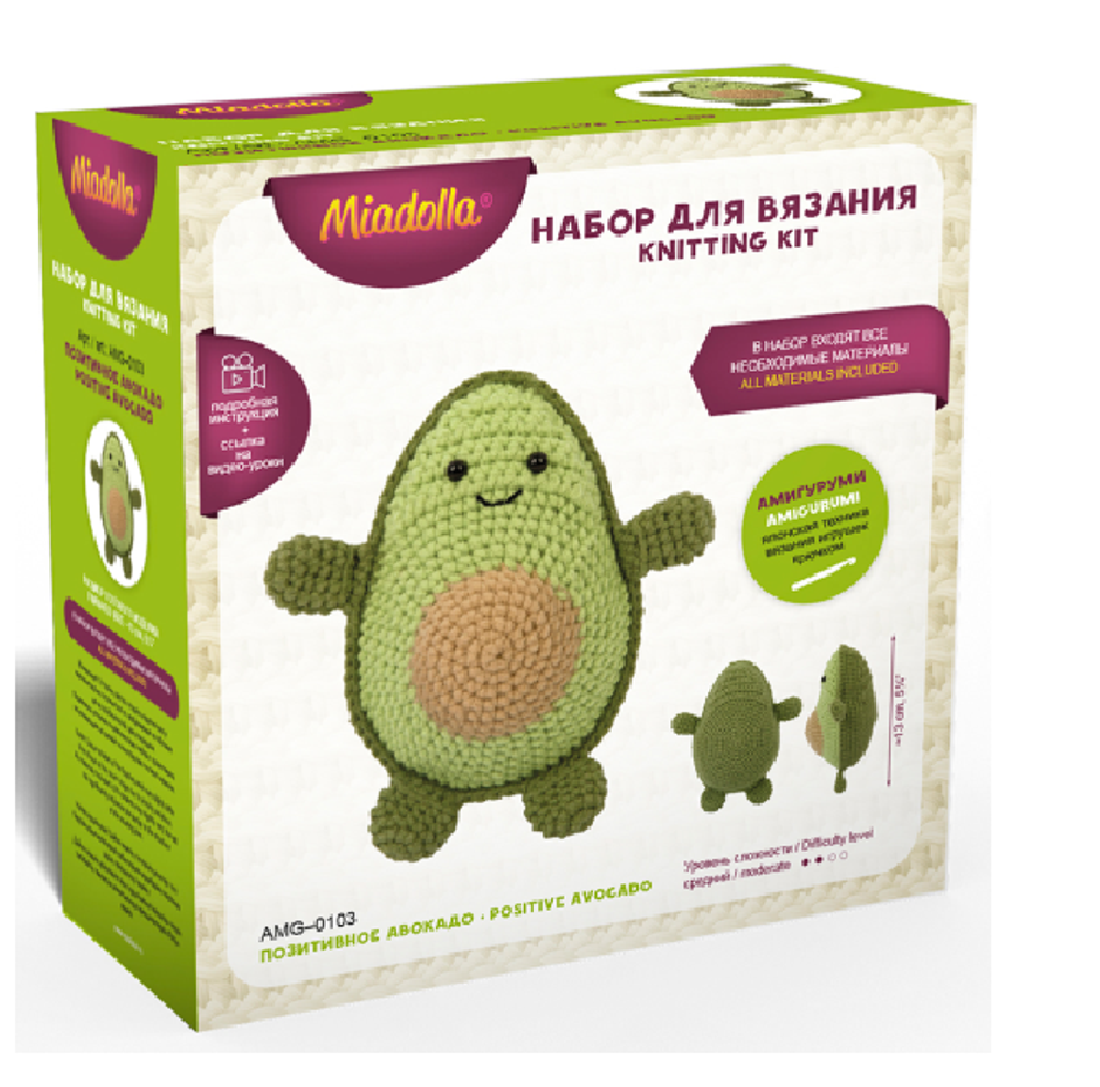 Набор для вязания "Miadolla" AMG-0103 Позитивное авокадо