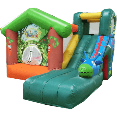 Небольшой надувной батут "Лесной домик"