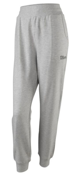 Женские теннисные брюки Wilson Chi Ctn Jogger W - серый