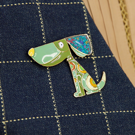 Брошь Shadore Собака XZ2291.19 G/G