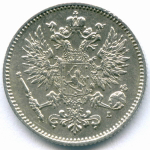 50 пенни 1911 год (L). Россия для Финляндии. XF