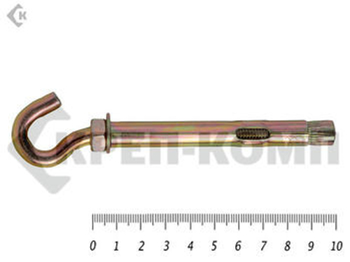 Анкер с крюком м8 10х100 (5шт)