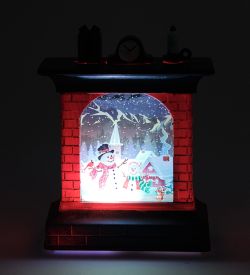 XM-838/2 Новогодний камин с подсветкой