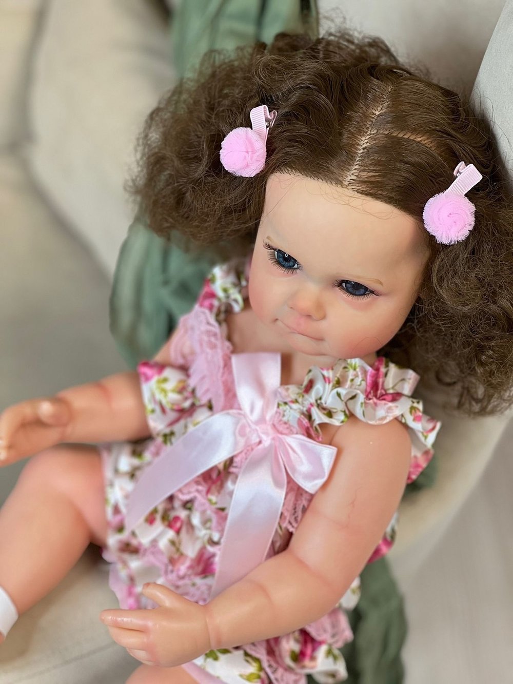 Кукла Реборн виниловая 55см в пакете (FA-267)