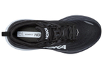 HOKA ONE ONE Bondi 8 cushioning long-distance road fabric shock absorption lightweight wear-resistant non-slip low-top casual running shoes men's black and white