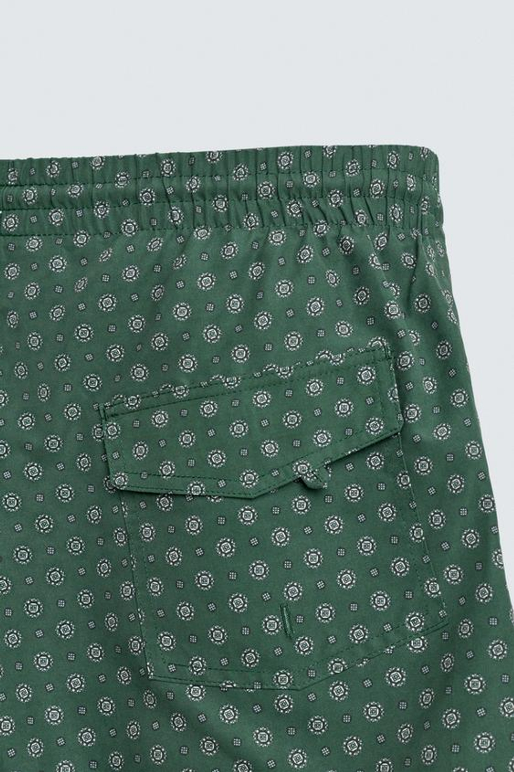 ZARA ПЛАВКИ С ГЕОМЕТРИЧЕСКИМ ПРИНТОМ, БИЛЬЯРДНЫЙ ЗЕЛЕНЫЙ