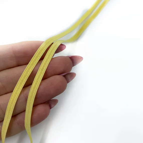 Резинка отделочная желтая 4 мм, Греция