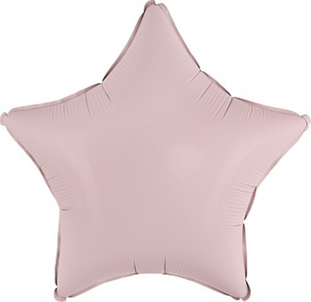 Ф 18" Звезда Пыльная роза Сатин 40 см.