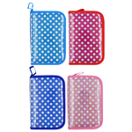 Пенал-косметичка Basir без наполнения, 20*12 см, серия "Горох", двухсекционный