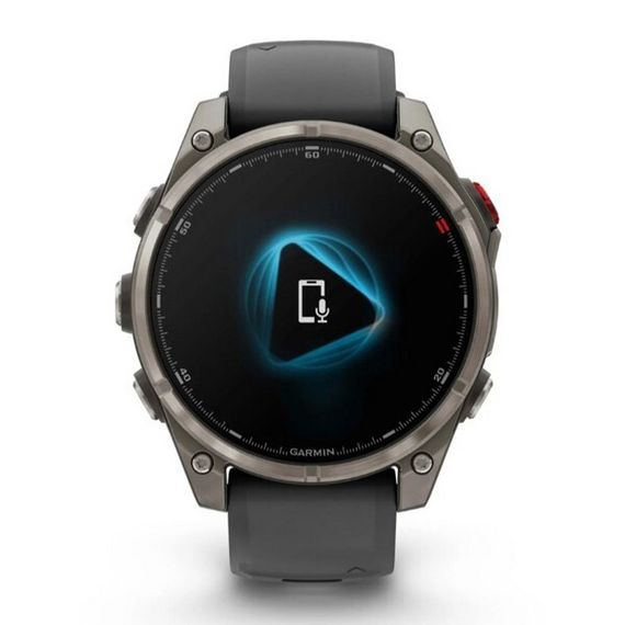 Garmin Fenix 8 Pro 47 мм Amoled Sapphire Titanium with Graphite/Black Silicone Band (010-03198-10)