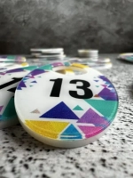 Номерки для гардероба 4х7 см