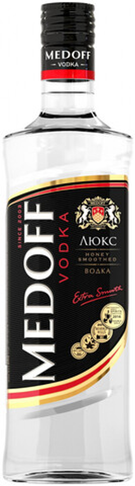 Водка МЕДОФФ ЛЮКС 40%, 0,5 л.