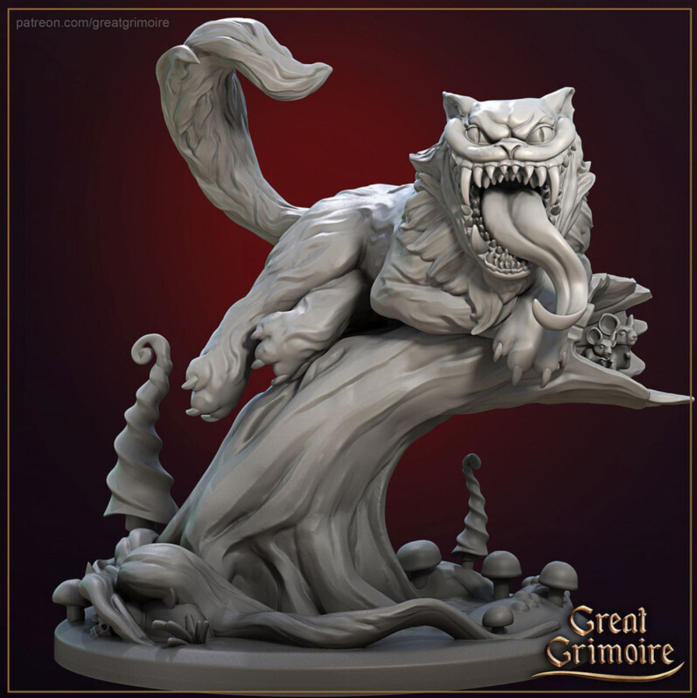 Чеширский Кот миниатюра для dnd, днд, pathfinder, фентези, Настольная игра, НРИ, Варгейм, РПГ