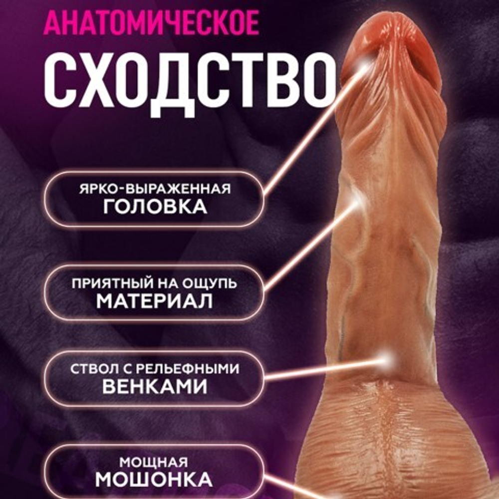 Фаллоимитатор CompanionX (20,5×4 см) с двойной плотностью