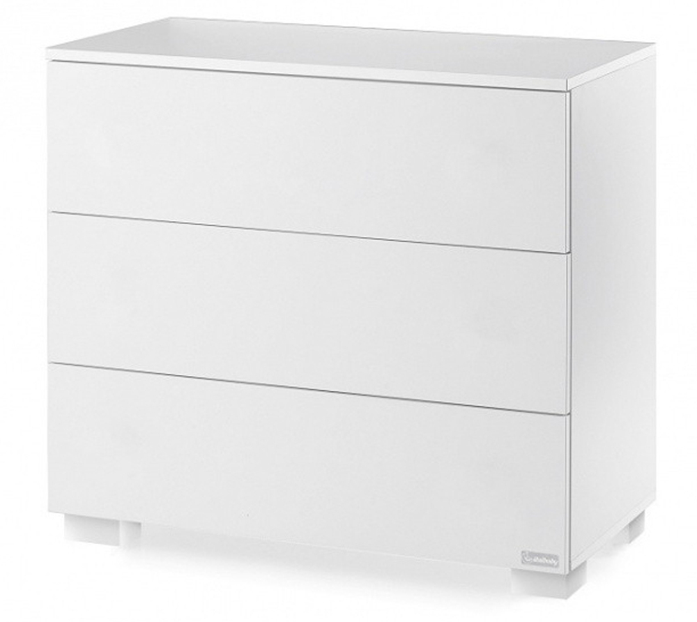 Большой комод с 3 ящиками Italbaby Lunetta Ovale белый