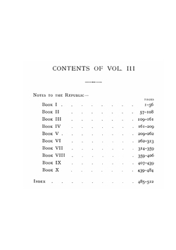 Plato's Republic: the Greek text. Edited with notes and essays by B. Jowett and Lewis Campbell. Volume 3. Notes | B. Jowett; Lewis Campbell