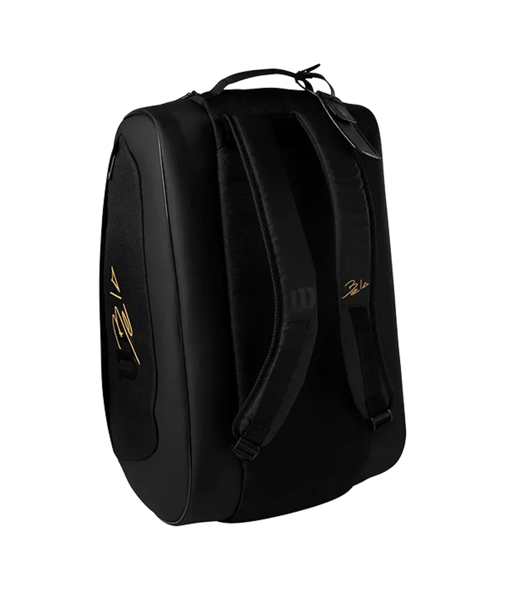 Сумка для падел Wilson Bela Super Tour Black, термозащита и вместимость