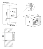 Шкаф винный Temptech Oslo OZ60DX-24