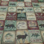 Ткань гобелен гостиный Шале охота (160 см) - 1 м.