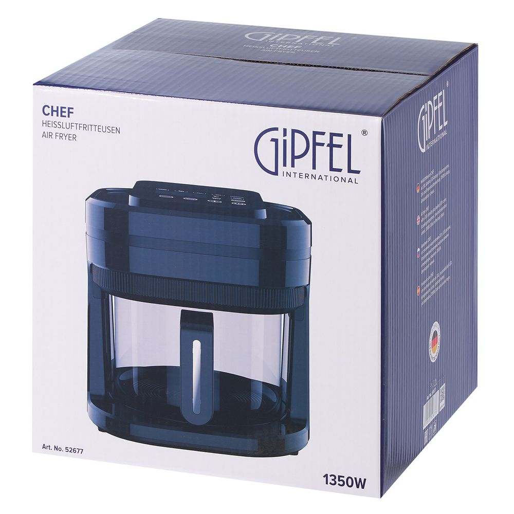 Аэрогриль Gipfel Chef 52677 со стеклянной чашей 3 л