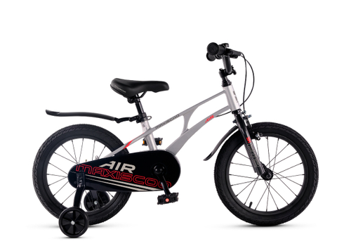 Велосипед 16'' Maxiscoo AIR Стандарт Плюс Серый Жемчуг (2025)