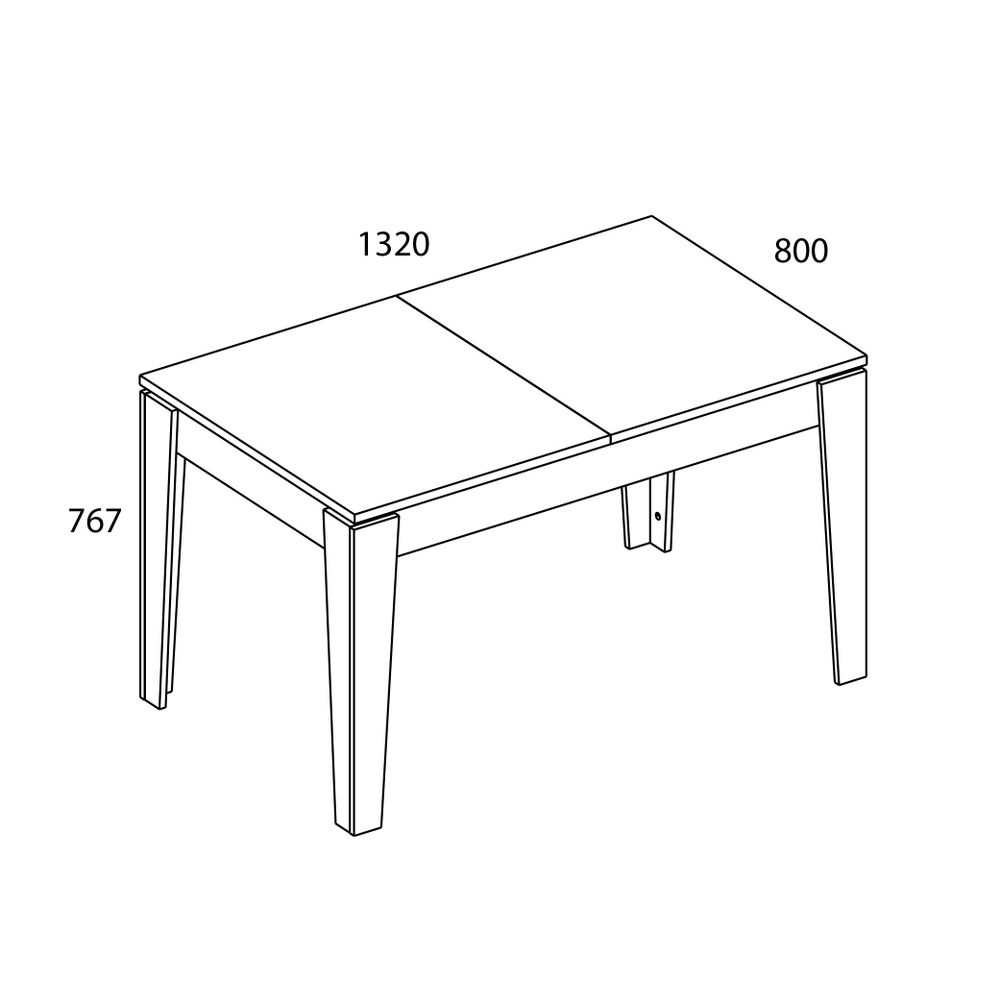 LIMA, Стол раздвижной. Цвет ПЕРСИДСКИЙ ЖЕМЧУГ/ МАДУРА
