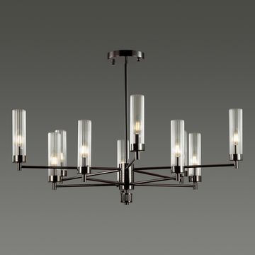 Люстра потолочная 5275/10C черный хром Kamilla Lumion