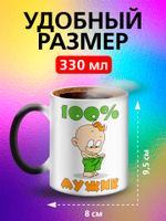 Кружка хамелеон "Люблю! зайка"