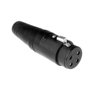 Amphenol AP-4-11 - Кабельный разъем AP, гнездо, точеные контакты, корпус из термопластика, черный