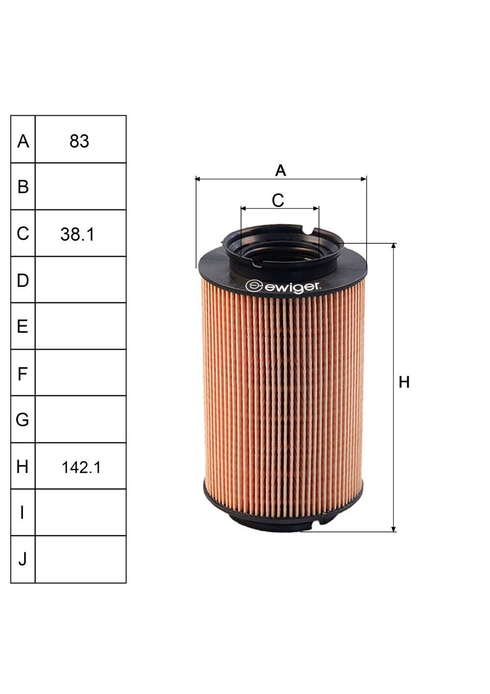 EWIGER - EW111060024-EWI - Fuel Filter