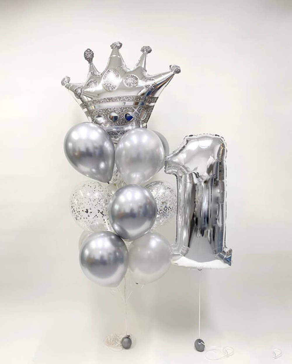 Сет шаров «Серебряная корона»