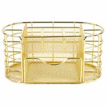 Органайзер для косметики и мелочей металлический 9 секций, MONTE VITA, 105х218х110 мм, золото, 272475