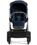 Детская прогулочная коляска Cybex Balios S Lux SLV Ocean Blue с дождевиком