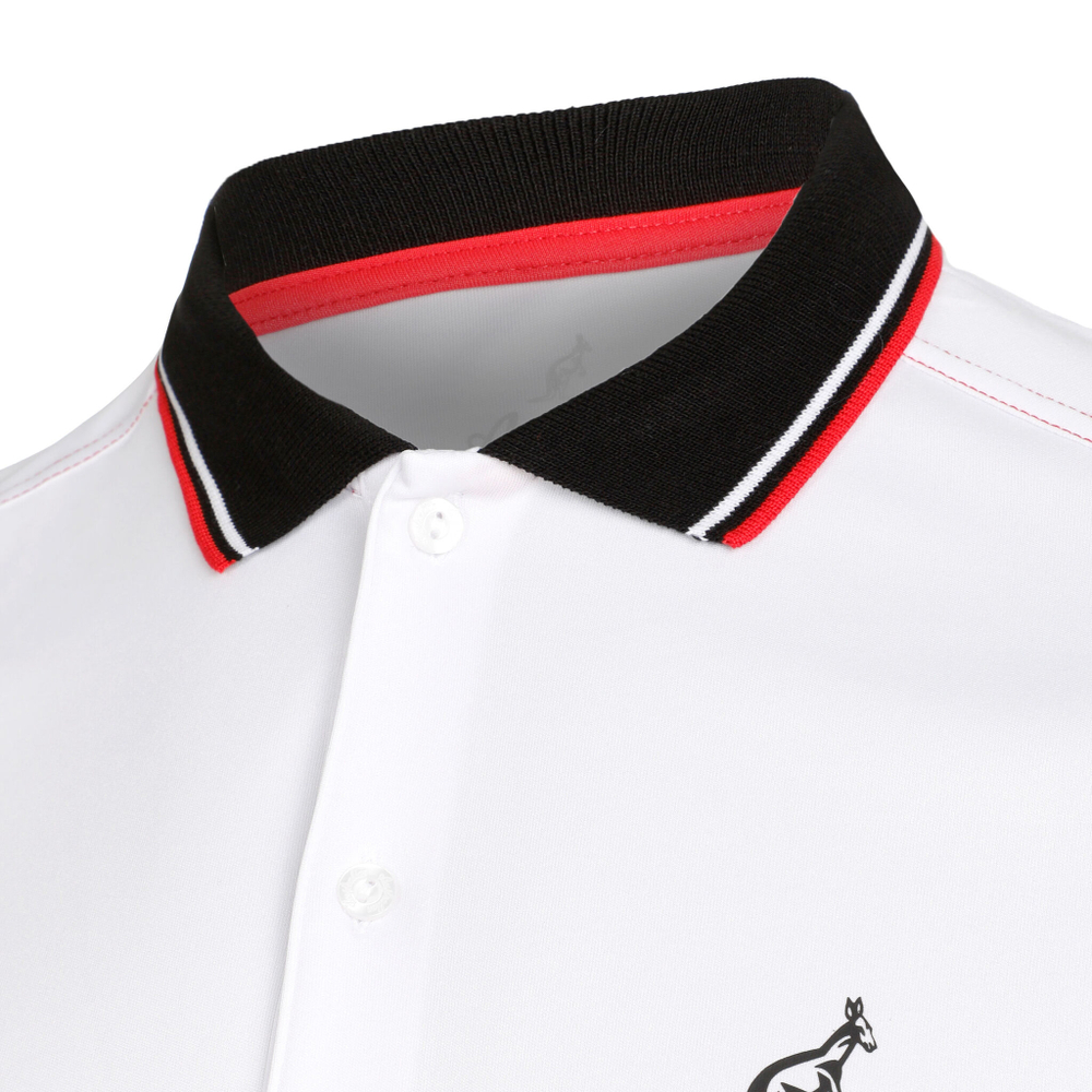Мужское теннисное поло Australian Serve In Ace Polo Men - White, Multicoloured