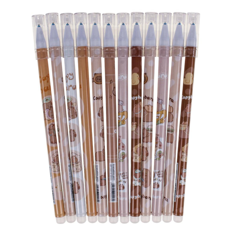 Ручка пиши-стирай "Капибара", 0,38мм, синяя, 5 видов микс MP-2381