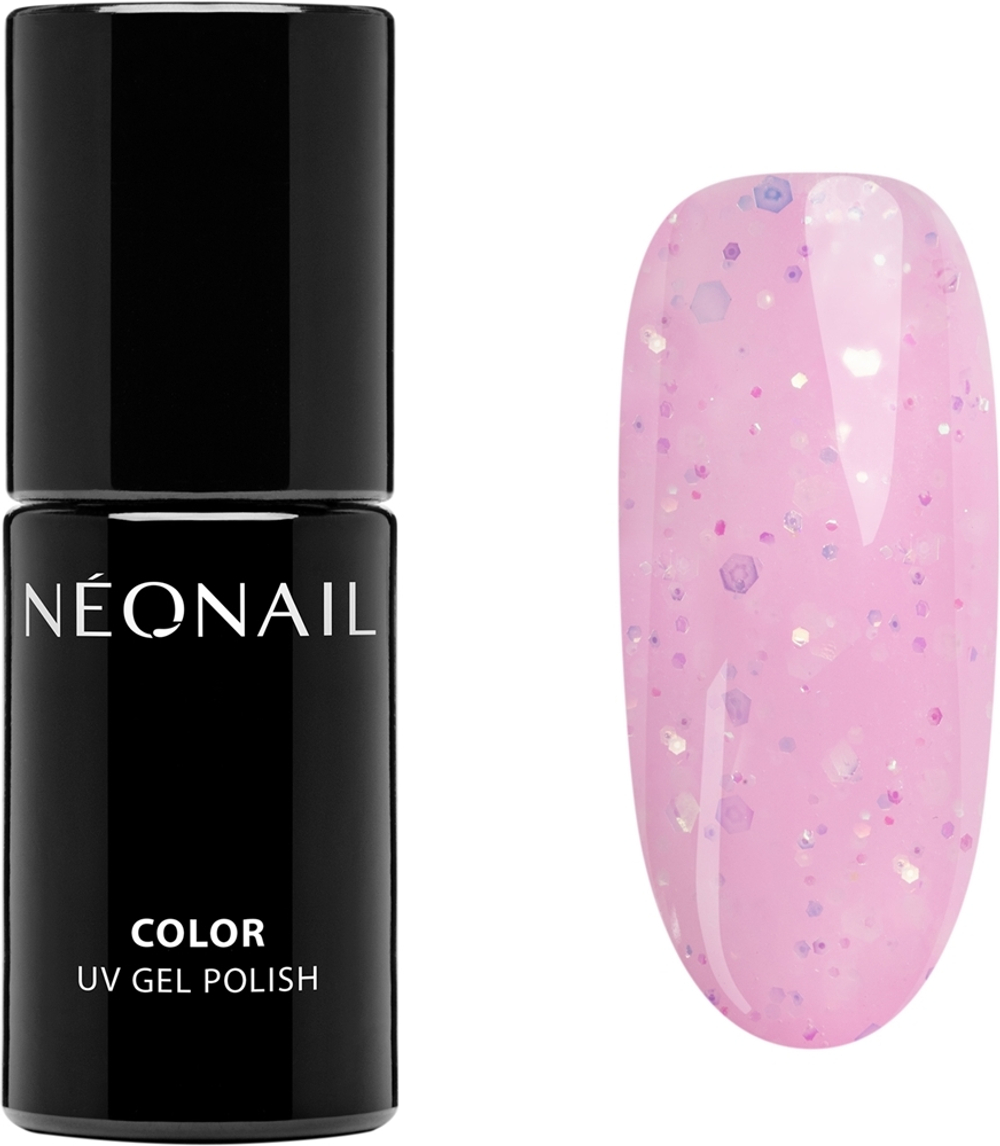 NEONAIL Baby Bloomer - Гибридный лак для ногтей с блестками, 7,2 ml