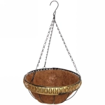 Кашпо для цветов «Коковита» с кокосовым волокном, подвесное d=30см P126 ДоброСад