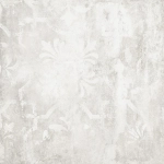 Керамогранит Alma Ceramica GFU6060TTM17R Totem 60x60 белый / серый светлый глазурованный матовый / противоскользящий под бетон / с орнаментом