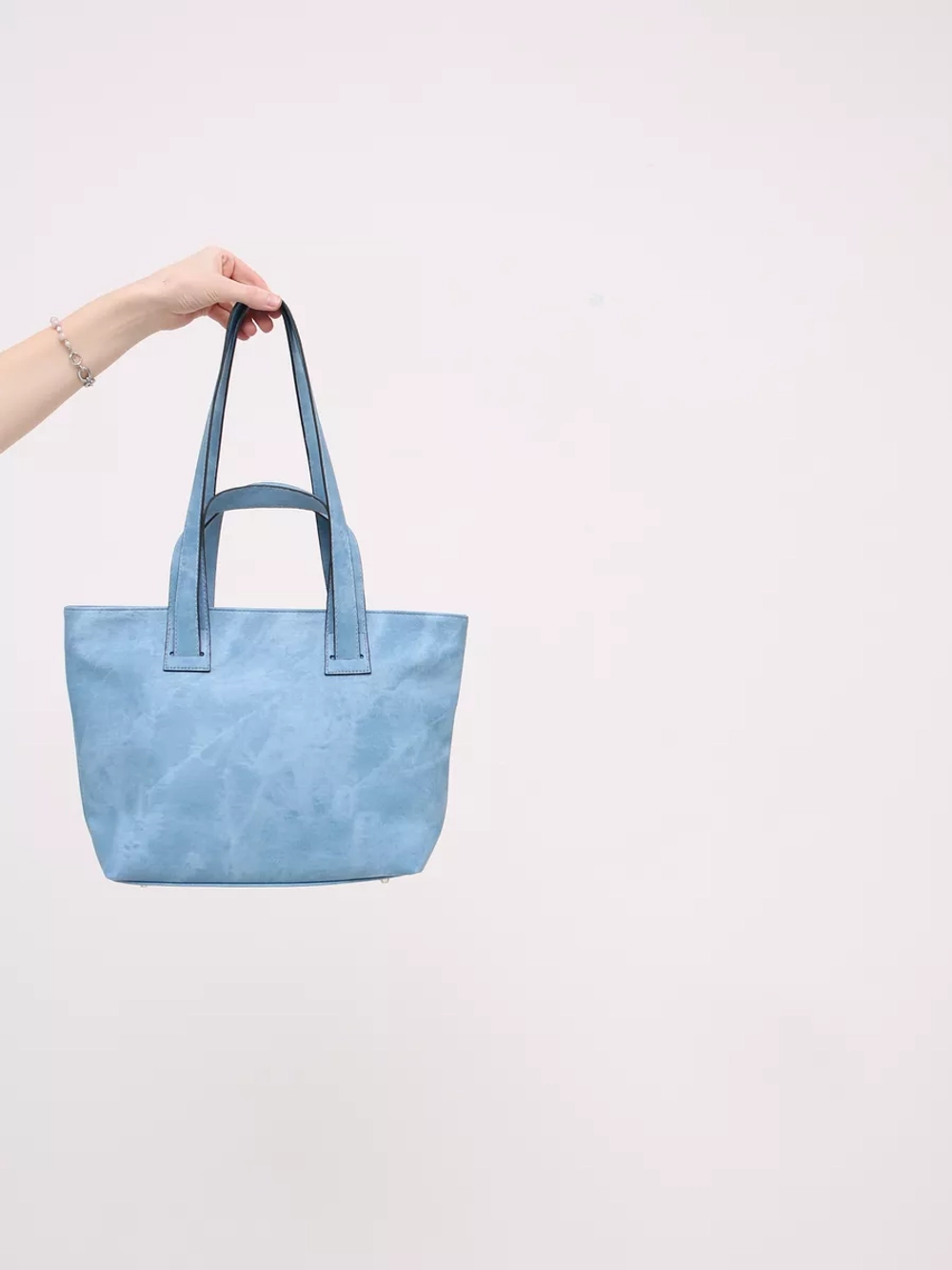 сумка тоут через плечо средняя с двумя ручками