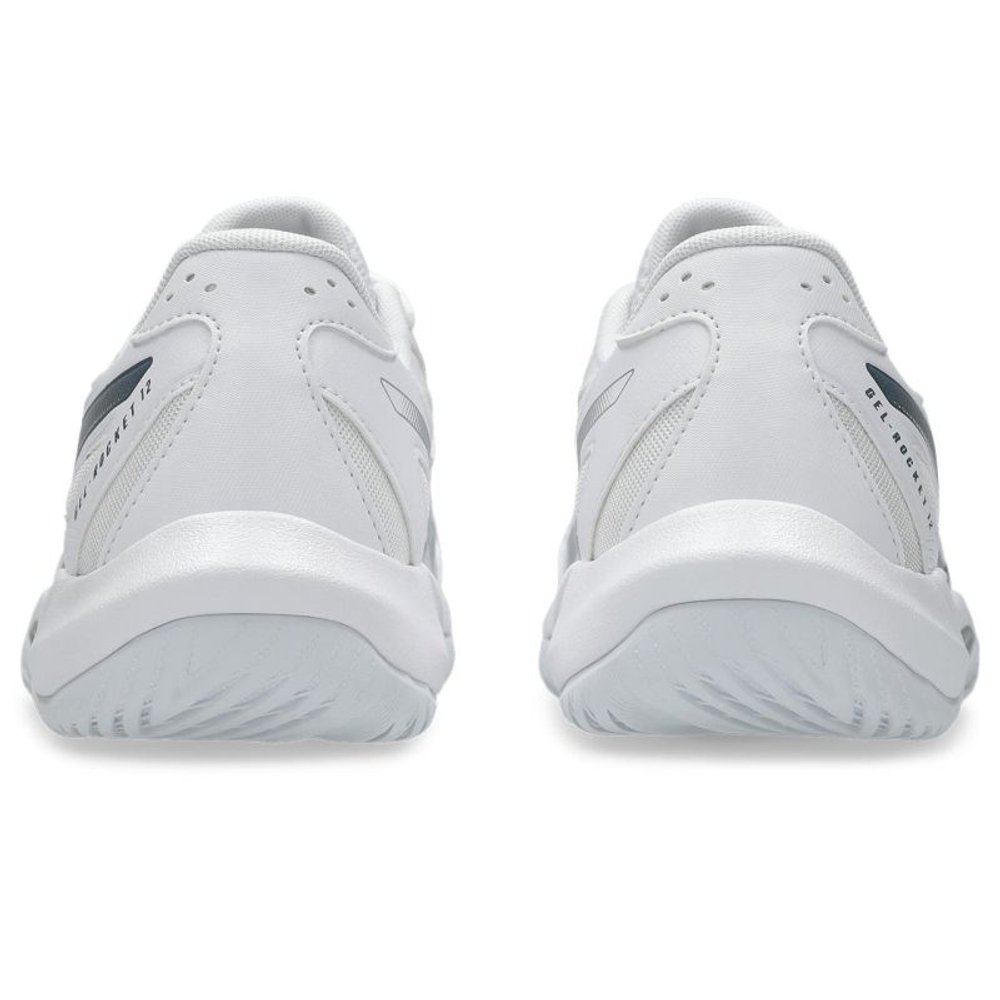 Женские кроссовки для бадминтона/сквоша Asics Gel-Rocket 12 - white/pure silver