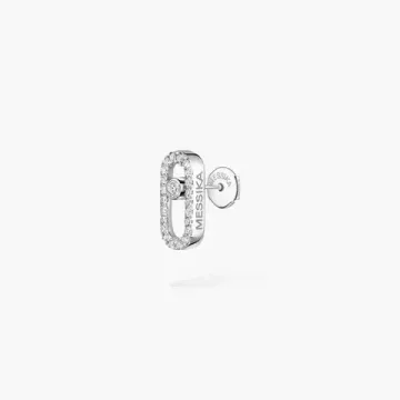 Messika Move Uno single pave stud earring
