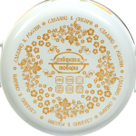 Кастрюля сталь, эмал, 2 л, с крыш, крышка сталь, сферическая, Сиб товары, Лимоны, 3MC161P, индукц