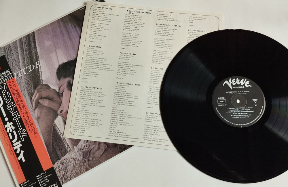 Винтажная виниловая пластинка Billie Holiday Solitude (Japan 1985) (Obi)