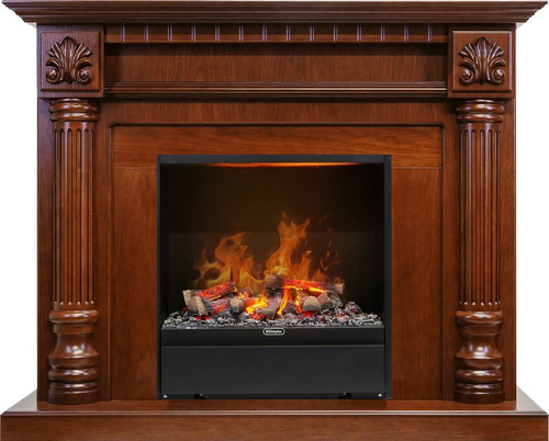 Каминокомплект Edinburg - Орех с очагом Albany