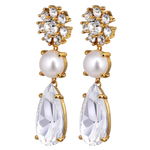 Серьги Dyrberg Kern MISIA SG CRYSTAL/WHITE PEARL 460515